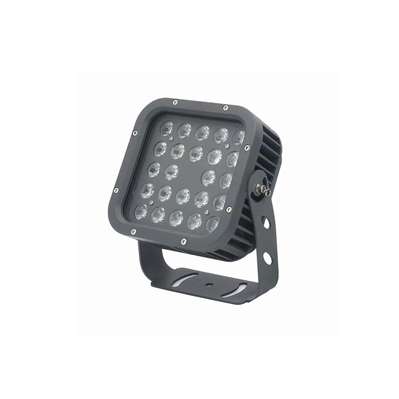 FL Series 160×91×201mm IP65 24-LED Square Flood Light for Facade, Bridge & Landscape Lighting