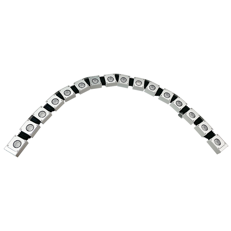 SL413 Series 45×22×1000mm IP66 Flexible Metal Wall Washer Light for Curved Facade Lighting