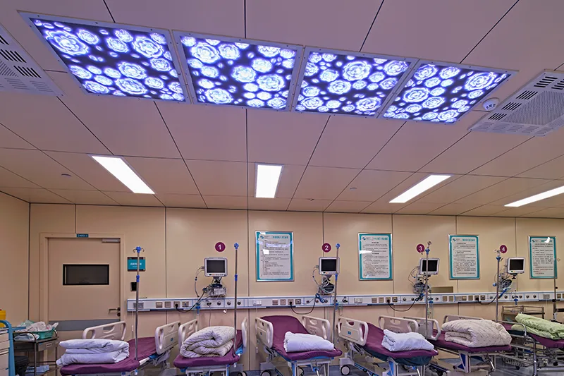 Medical special spaces lighting design support with stable supply coordination