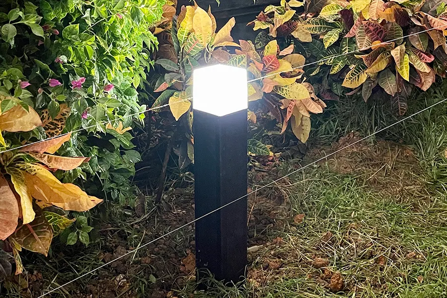 Solar bollard and pathway lights for outdoor public lighting design support