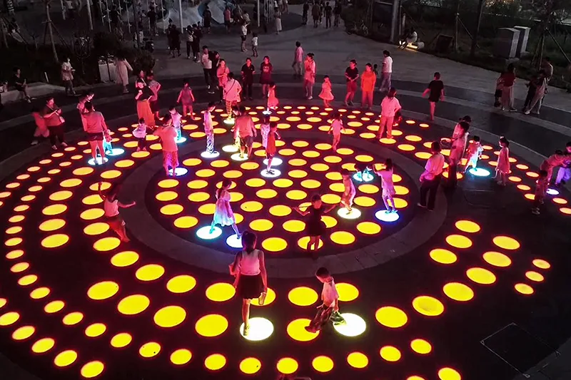 Theme park monument lighting design support with DMX512 control scenes