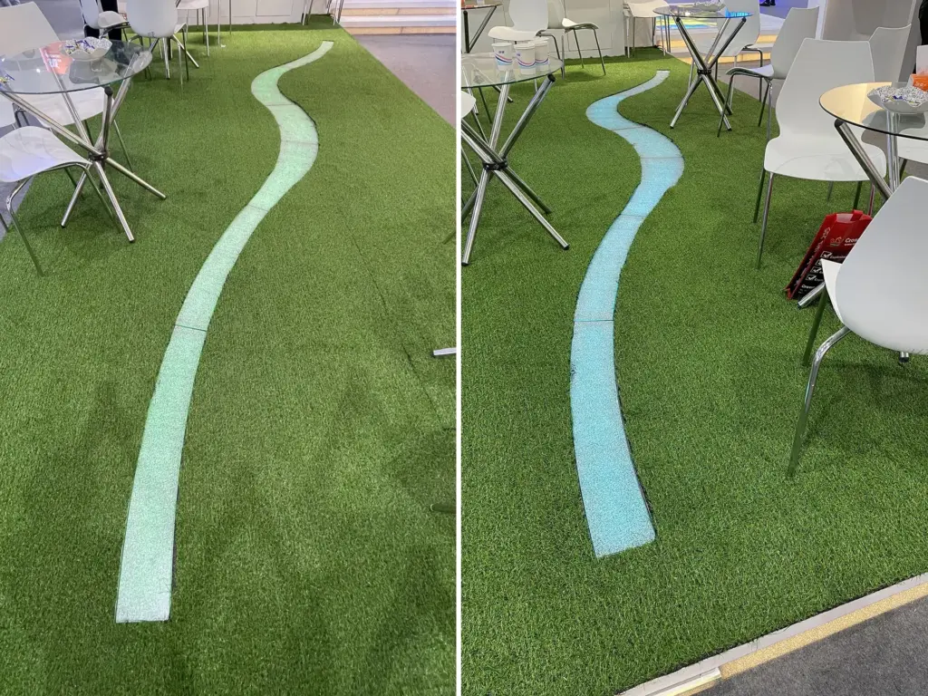 2021 Guangzhou International Lighting Exhibition SHONE's Booth Review-2-Curved Luminous Pavers
