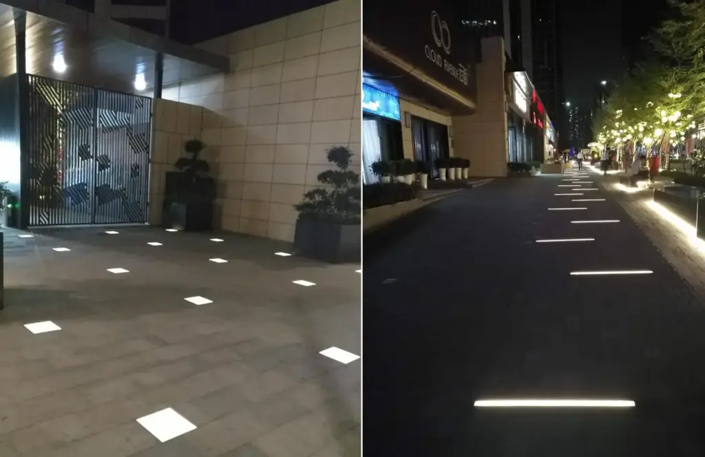 Creative Applications of LED Floor Tiles-3-Square LED Floor Tiles-Linear LED Floor Tiles