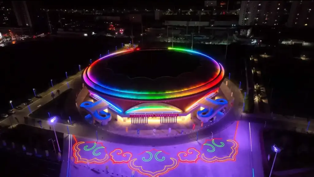 LED Floor Tiles for Sports Venues-3-Lanzhou Olympic Center