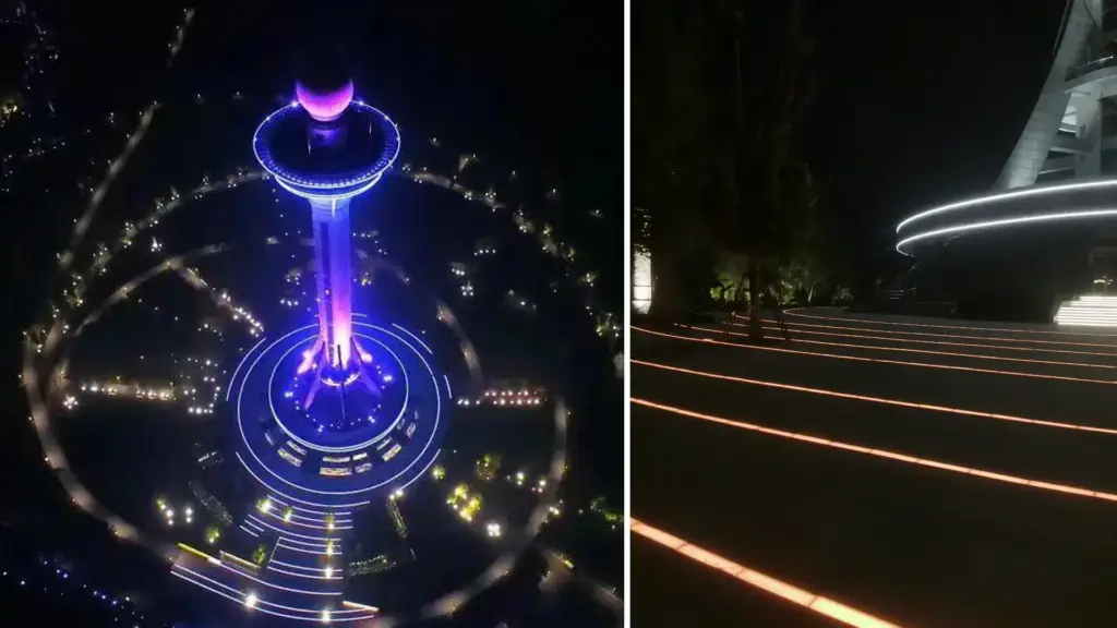 The Application of LED Floor Tiles in Parks-1-Zhangze Lake National Urban Wetland Park