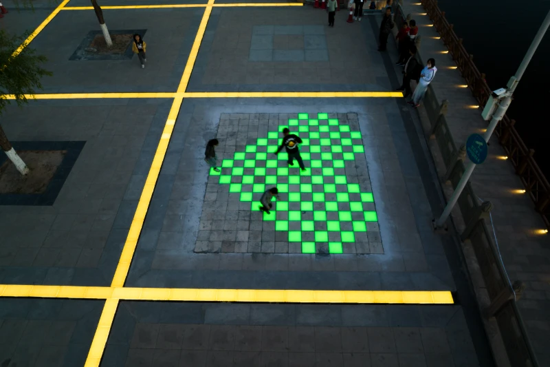 Outdoor lighting for transit edges and public waiting areas