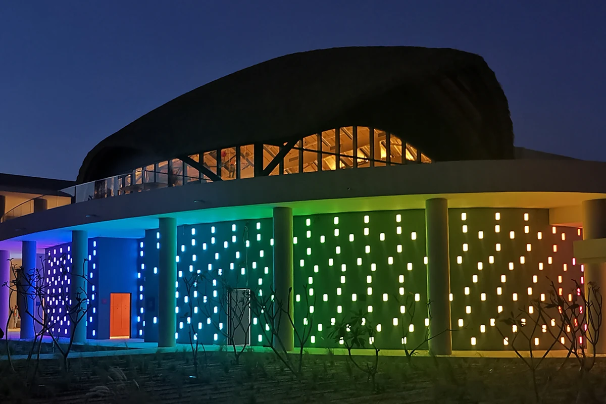 Commercial landscape hardscape lighting design support