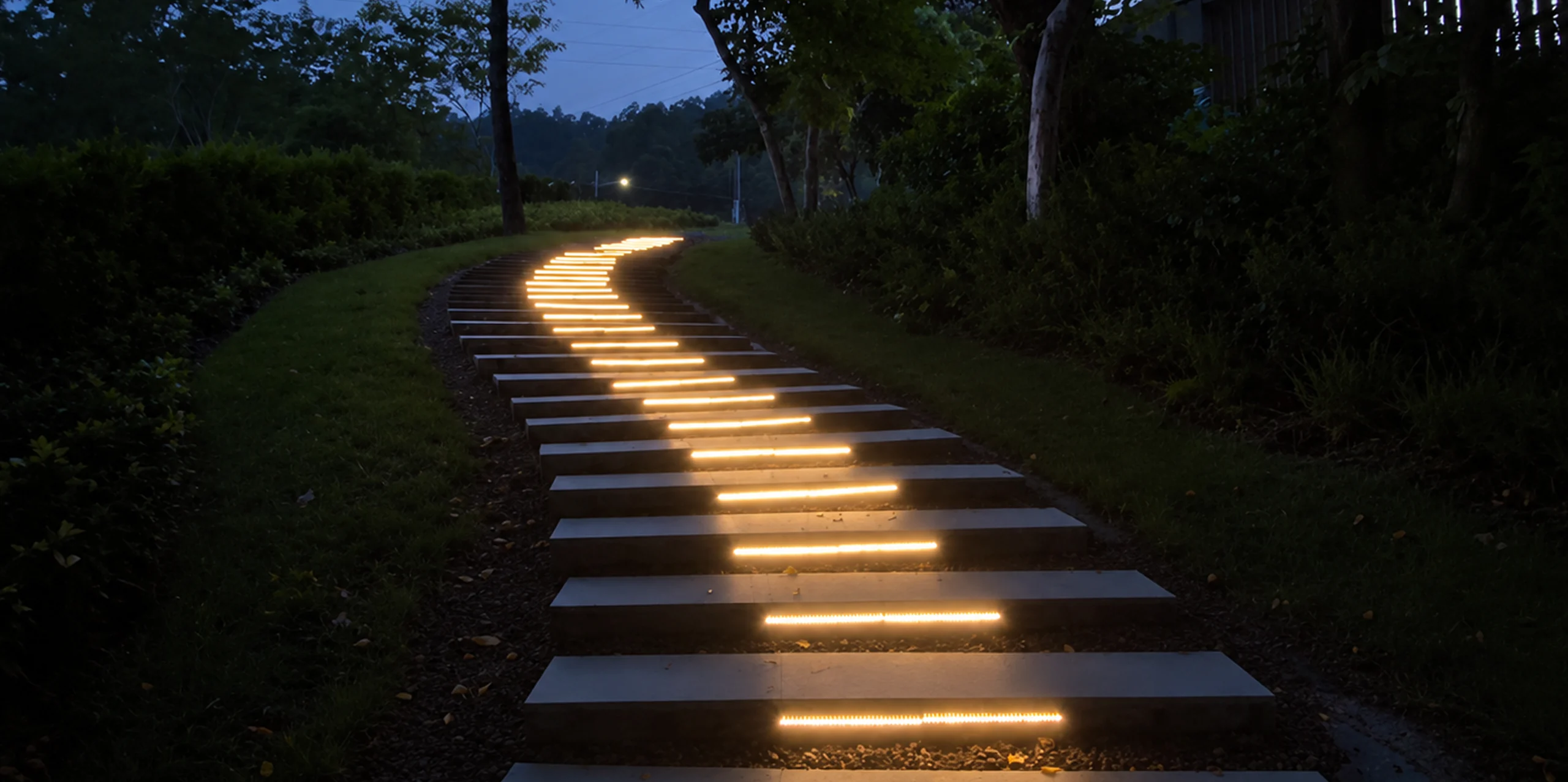 Solar bollard and pathway lights for outdoor public lighting design support