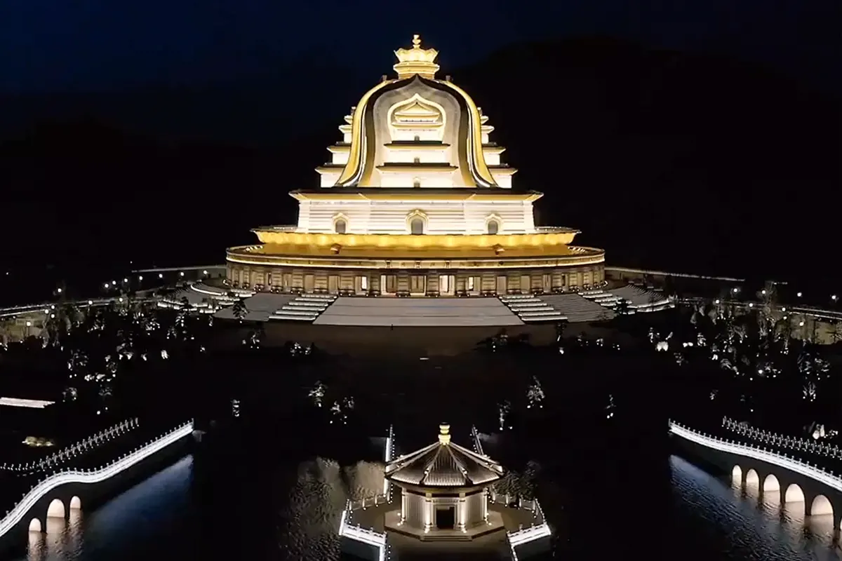 Theme park and monument landmark lighting